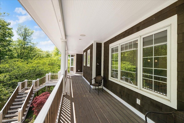 4679-4681 Forest Ridge Dr, Holland, MI 49423 - wooden porch with stairs