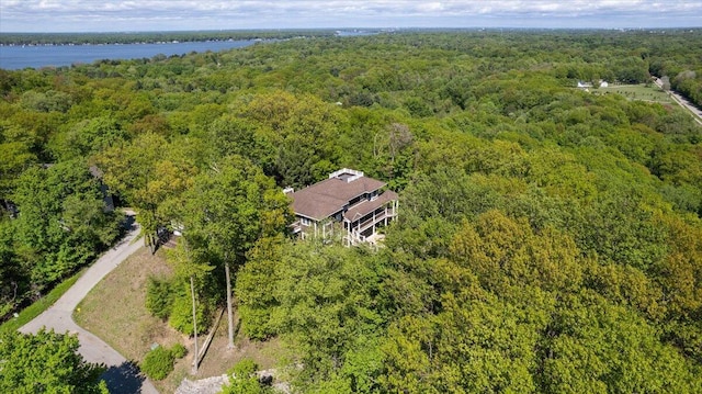 4679-4681 Forest Ridge Dr, Holland, MI 49423 - aerial view of a heavily wooded area and a large body of water