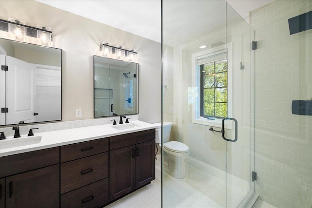 4679-4681 Forest Ridge Dr, Holland, MI 49423 - full bathroom with double vanity and a stall shower