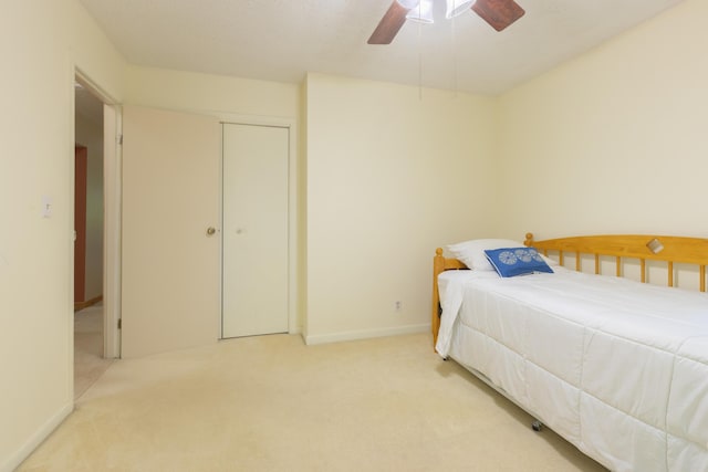 10096 S S Ave W, Michigan, MI 49071 - carpeted bedroom featuring a closet and a ceiling fan