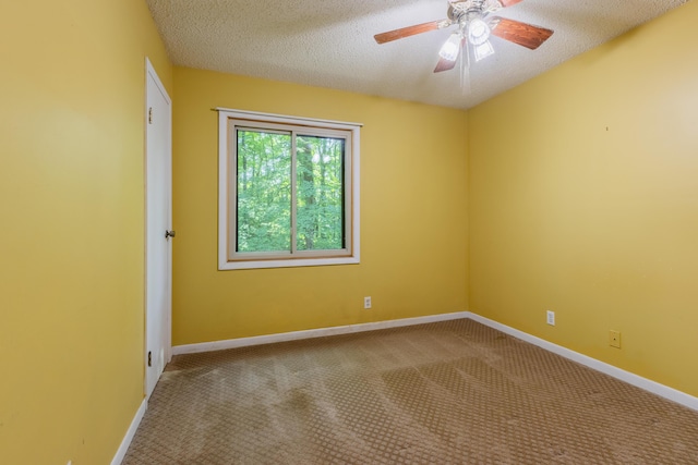 10096 S S Ave W, Michigan, MI 49071 - carpeted spare room featuring ceiling fan and a textured ceiling