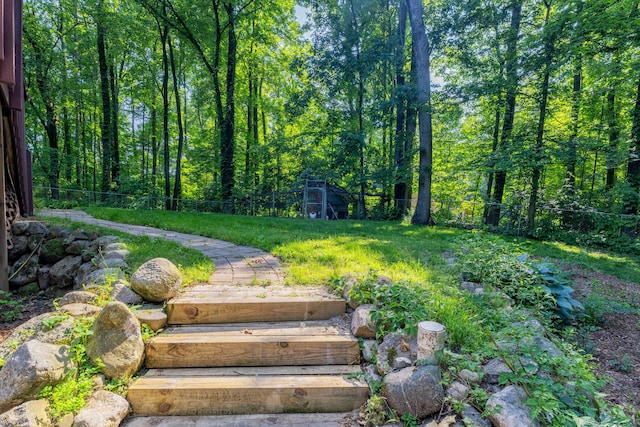 10096 S S Ave W, Michigan, MI 49071 - view of fenced backyard