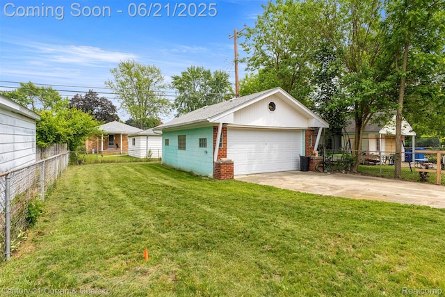8276 Riverview St, Dearborn Heights, MI 48127 - view of front of home featuring a detached garage, an outdoor structure, brick siding, and a shingled roof