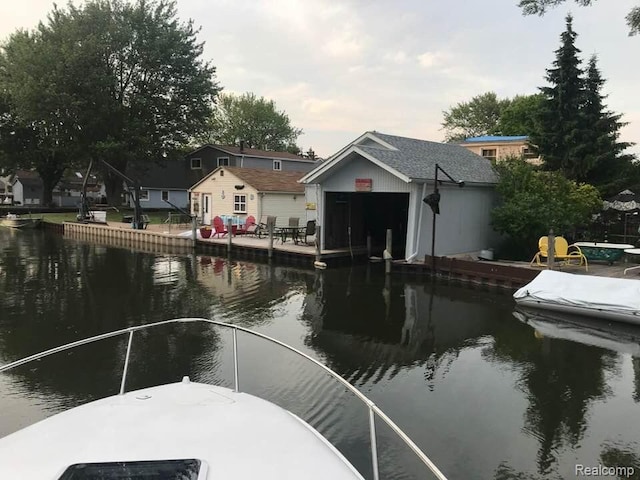 37805 Maplehill St, Harrison Township, MI 48045 - dock featuring a water view