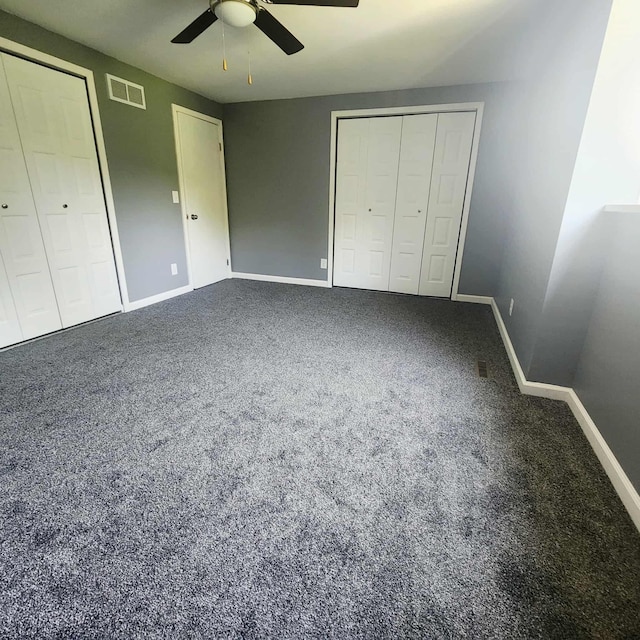 4536 Westbrook Dr Unit 46, Jackson, MI 49201 - unfurnished bedroom featuring a ceiling fan and carpet