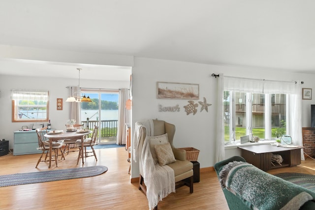 17295 Stevens Forest Lake St, Cassopolis, MI 49031 - living area featuring light wood-type flooring