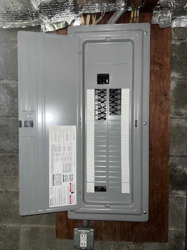 3501 Fleming Rd, Flint, MI 48504 - utility room featuring electric panel