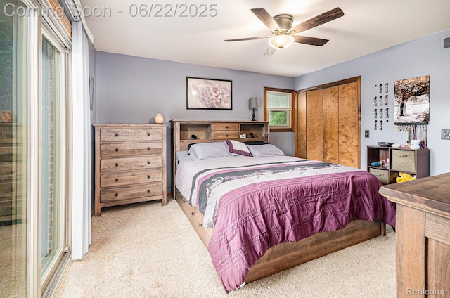 9300 Clippert St, Taylor, MI 48180 - carpeted bedroom with a ceiling fan