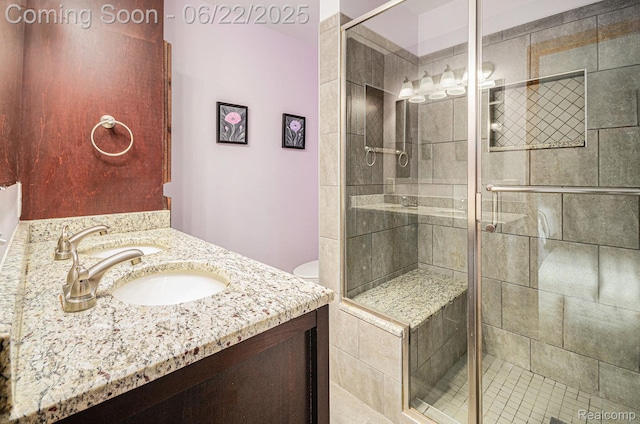 9300 Clippert St, Taylor, MI 48180 - bathroom featuring vanity and a stall shower