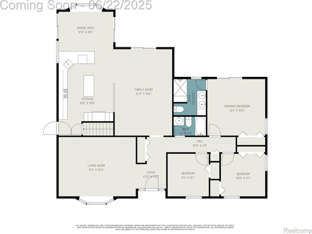 9300 Clippert St, Taylor, MI 48180 - view of floor plan / room layout
