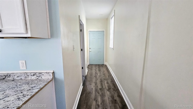 2520 Seyburn St, Detroit, MI 48214 - hallway featuring wood finished floors and baseboards