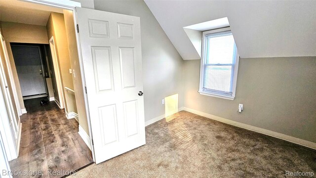 2520 Seyburn St, Detroit, MI 48214 - additional living space featuring lofted ceiling and wood finished floors