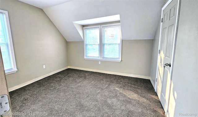 2520 Seyburn St, Detroit, MI 48214 - additional living space featuring lofted ceiling and dark carpet