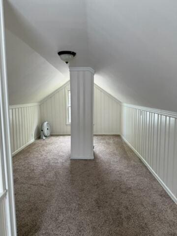 22026 Alger St, Saint Clair Shores, MI 48080 - additional living space with carpet floors and vaulted ceiling