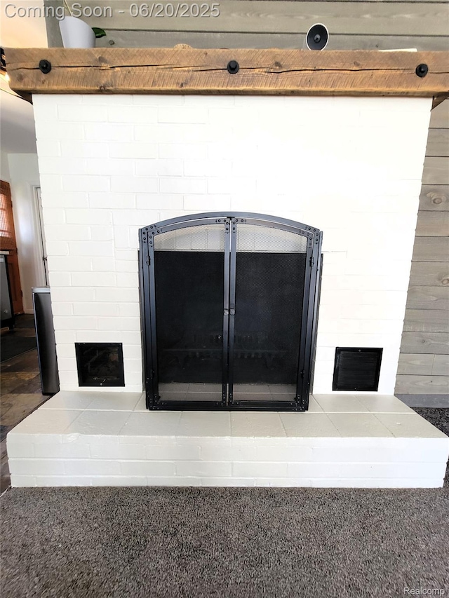 11329 E Shore Dr, Whitmore Lake, MI 48189 - detailed view of a fireplace