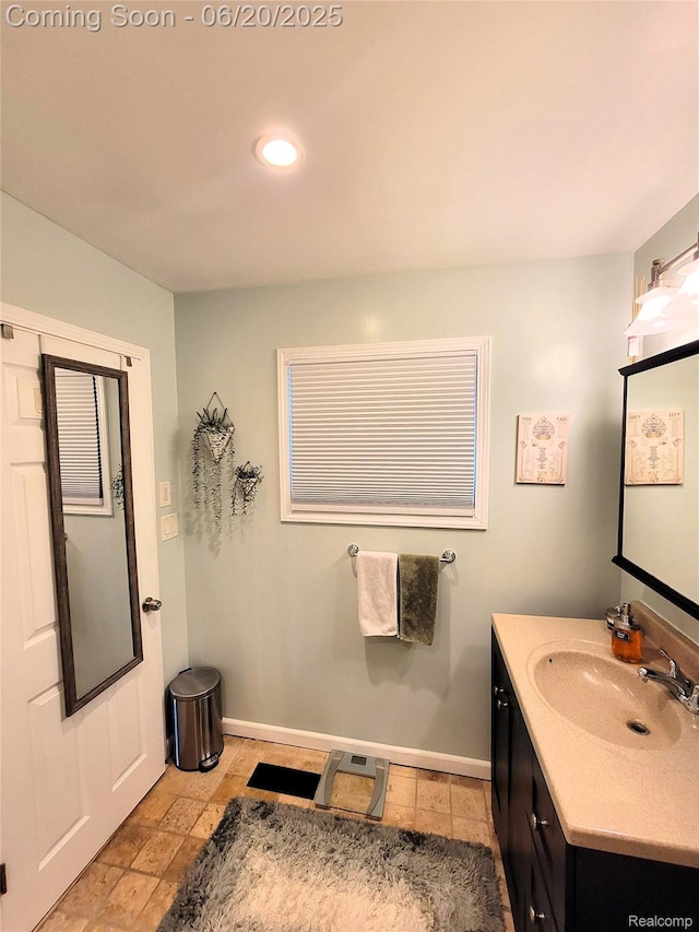 11329 E Shore Dr, Whitmore Lake, MI 48189 - bathroom with vanity and recessed lighting