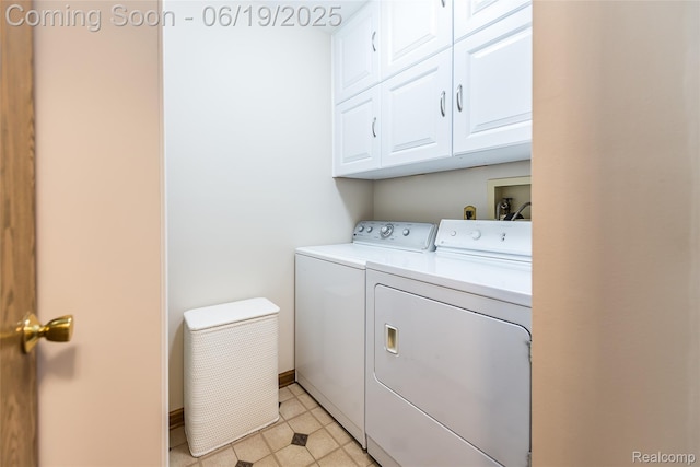 24320 Simmons Dr, Novi, MI 48374 - laundry area with cabinet space and independent washer and dryer