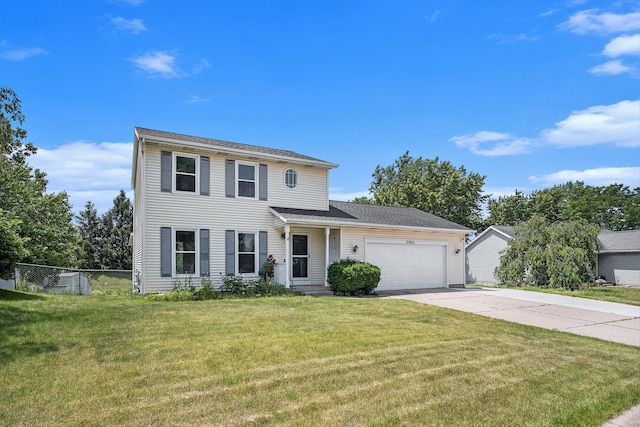 2502 Thorn Creek St SE, Kentwood, MI 49508 - traditional-style home with a garage and driveway
