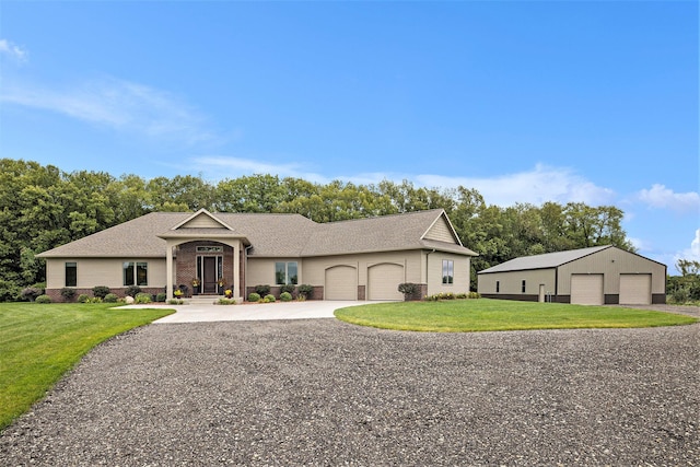 68363 Calvin Center Rd, Cassopolis, MI 49031 - single story home featuring a front yard and a shingled roof