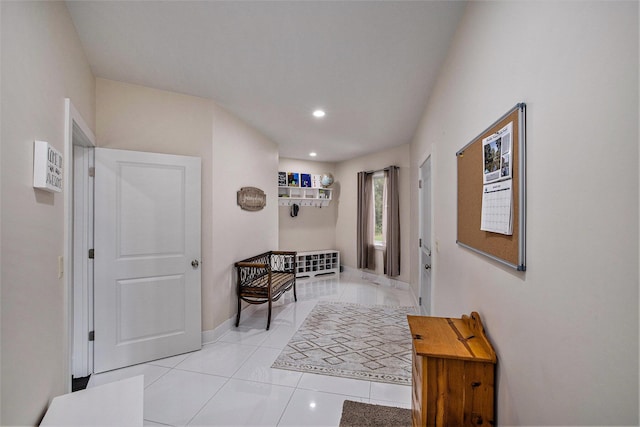 68363 Calvin Center Rd, Cassopolis, MI 49031 - foyer with light tile patterned floors and recessed lighting