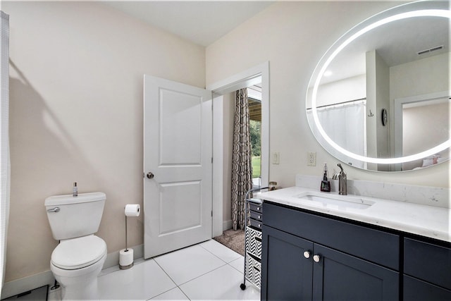 68363 Calvin Center Rd, Cassopolis, MI 49031 - bathroom with vanity and tile patterned floors