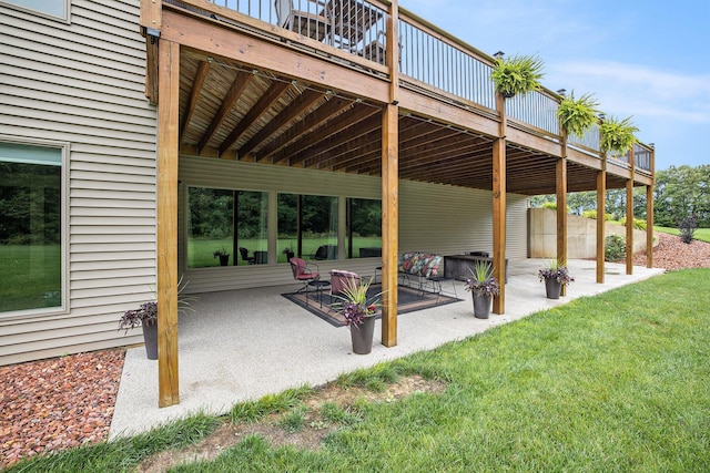 68363 Calvin Center Rd, Cassopolis, MI 49031 - view of patio / terrace featuring a deck