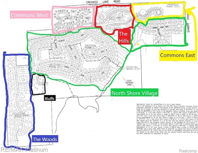 5089 Northfield Dr, Howell, MI 48843 - map of parcels