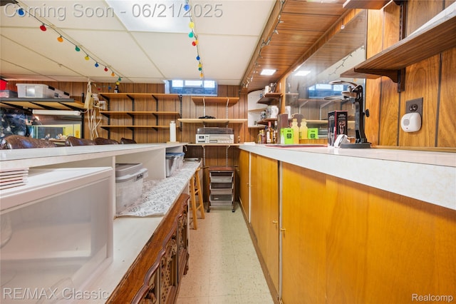 6622 Schaller St, Garden City, MI 48135 - reception with wood walls