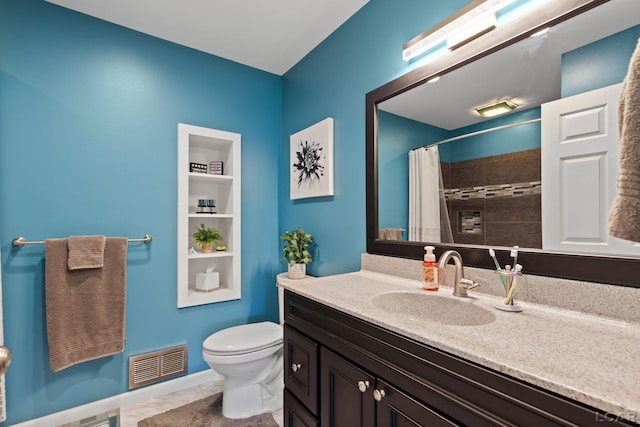 3564 Sapphire Dr, Adrian, MI 49221 - bathroom featuring vanity, a shower with curtain, and tile patterned flooring
