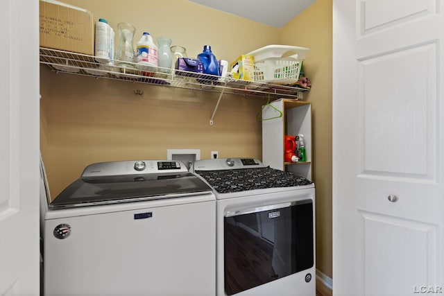 3564 Sapphire Dr, Adrian, MI 49221 - laundry room featuring separate washer and dryer