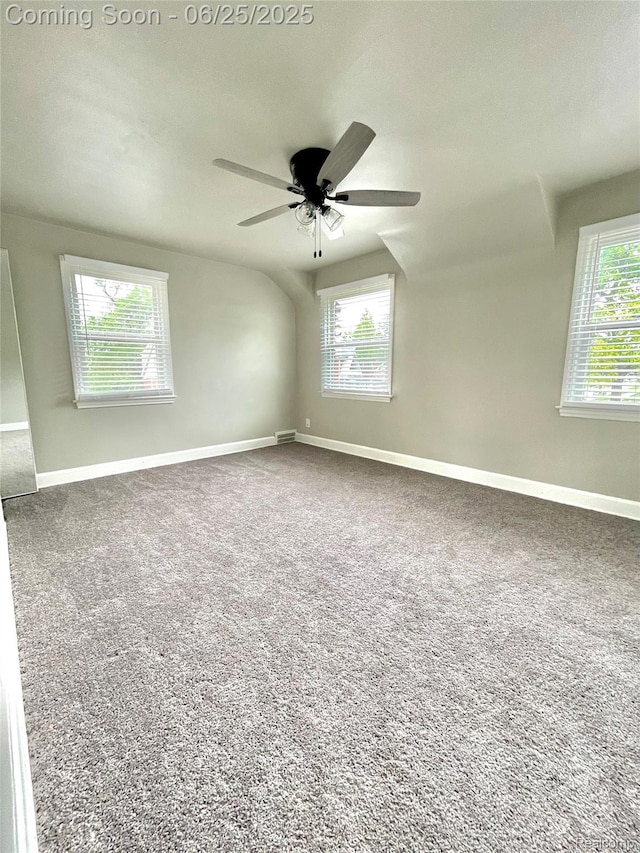 10351 Kramer, Detroit, MI 48204 - carpeted spare room featuring ceiling fan and baseboards