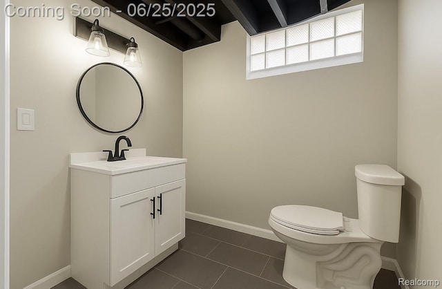 10351 Kramer, Detroit, MI 48204 - half bath featuring vanity and tile patterned flooring