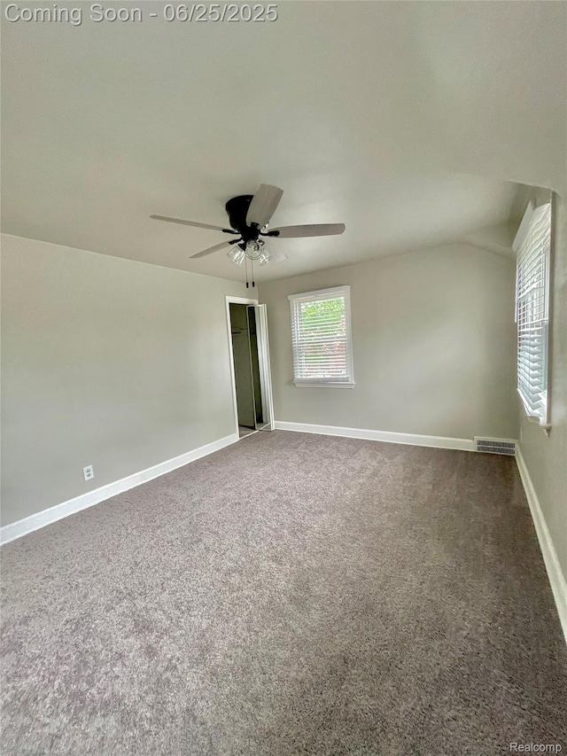 10351 Kramer, Detroit, MI 48204 - carpeted empty room featuring a ceiling fan and baseboards