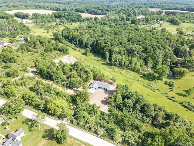 9711 Crawford, Columbus, MI 48063 - aerial view of property's location with a heavily wooded area