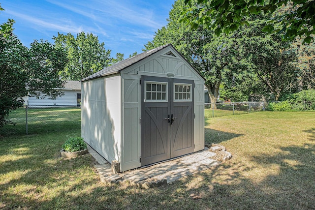 1136 3 Mile Rd NW, Grand Rapids, MI 49544 - view of shed with a fenced backyard