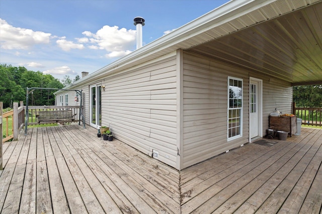 21576 220th Ave, Tustin, MI 49688 - view of wooden deck