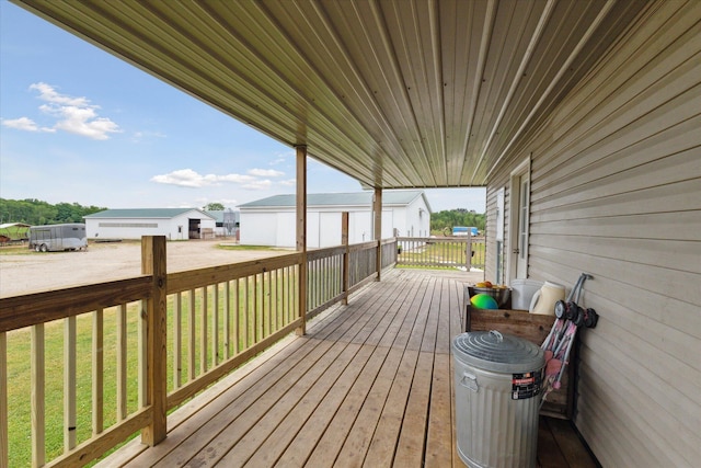 21576 220th Ave, Tustin, MI 49688 - wooden deck with a yard