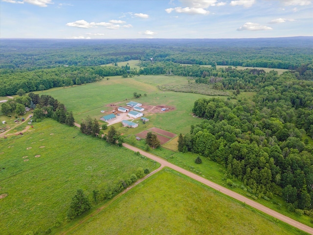 21576 220th Ave, Tustin, MI 49688 - aerial view of sparsely populated area featuring a heavily wooded area