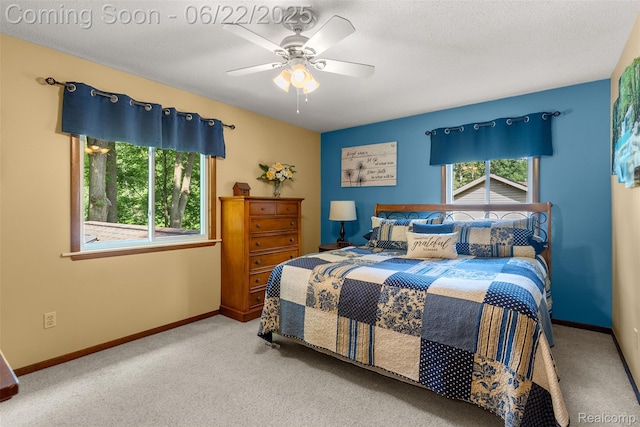 13256 Pine Valley Dr, Clio, MI 48420 - bedroom with carpet flooring and a ceiling fan