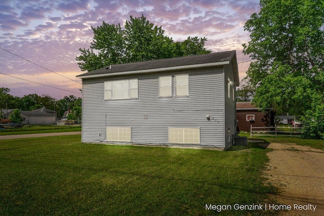 211 Lincoln St, Allegan, MI 49010 - view of back of property at dusk
