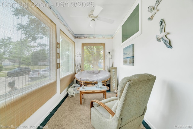 727 Minnie St, Port Huron, MI 48060 - sunroom / solarium with carpet and baseboards