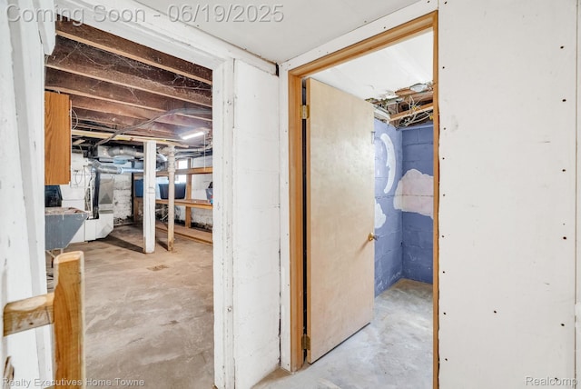 727 Minnie St, Port Huron, MI 48060 - view of unfinished basement
