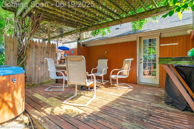 727 Minnie St, Port Huron, MI 48060 - view of wooden terrace
