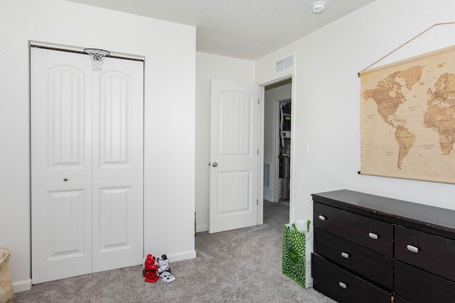 1633 Tea Pond Ct, Vicksburg, MI 49097 - unfurnished bedroom with light colored carpet and a closet