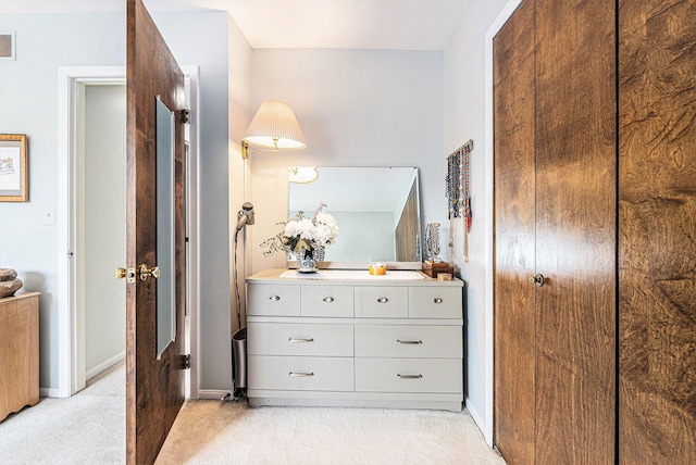 2519 Meade Ct, Ann Arbor, MI 48105 - corridor with light carpet and baseboards
