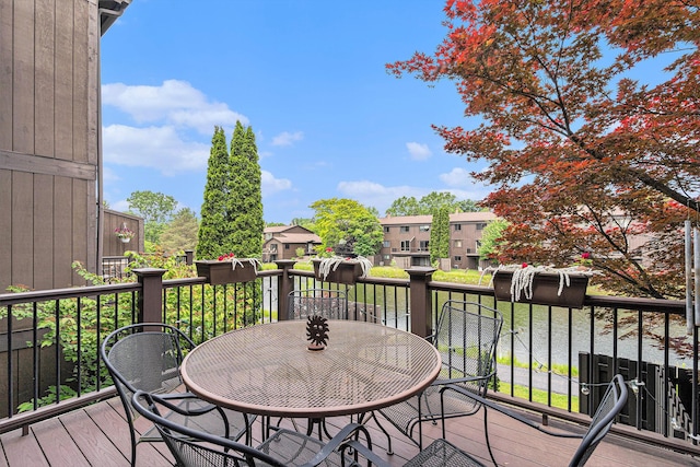 2519 Meade Ct, Ann Arbor, MI 48105 - wooden deck with a residential view