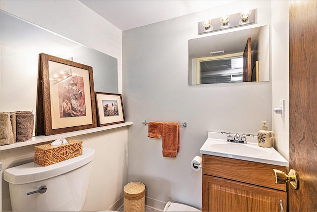 2519 Meade Ct, Ann Arbor, MI 48105 - half bathroom featuring toilet and vanity