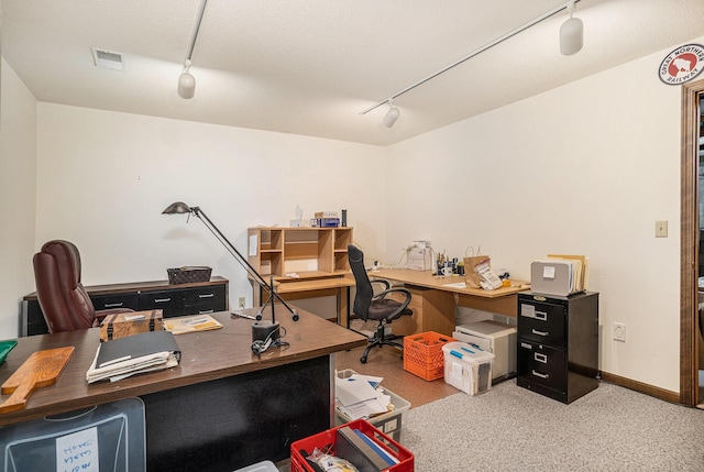 4686 Doug Dr, Whitehall, MI 49461 - home office with track lighting and baseboards