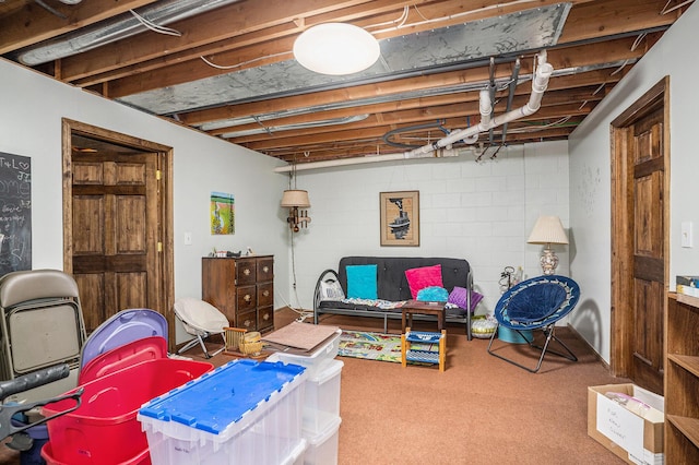 4686 Doug Dr, Whitehall, MI 49461 - basement with carpet floors