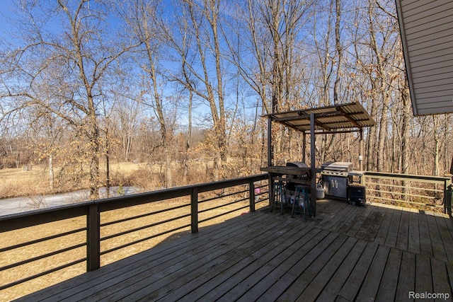 12109 Shaffer Rd, Davisburg, MI 48350 - view of wooden deck